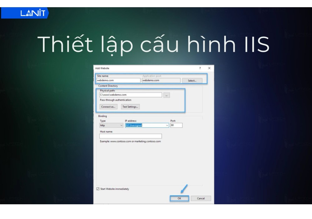 Cau Hinh Web Moi Tren Iis 1
