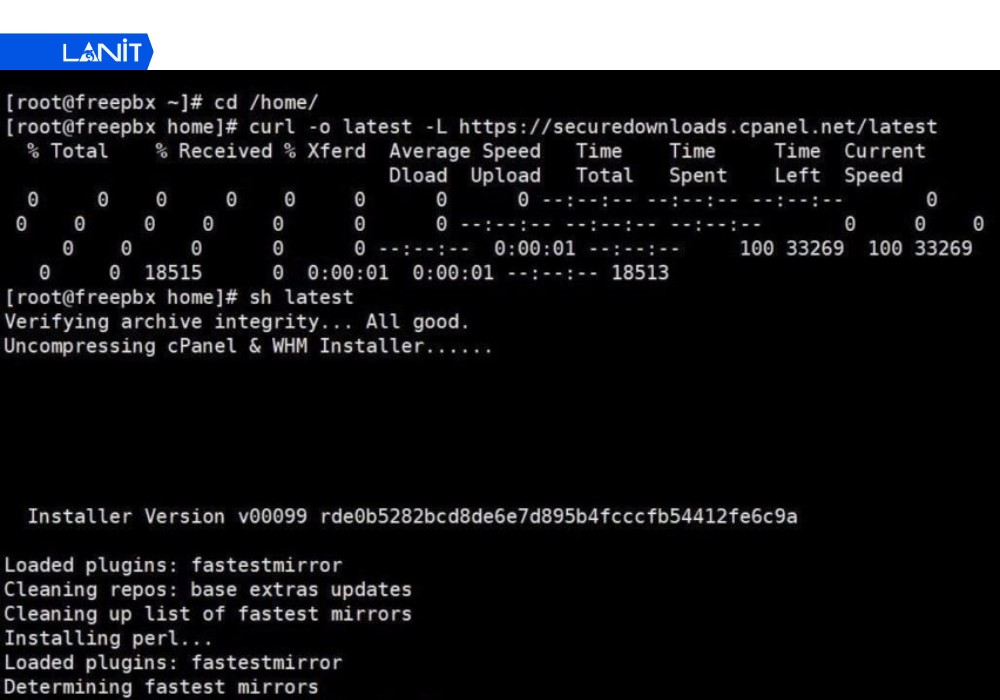 Chạy lệnh c&agrave;i đặt tự động