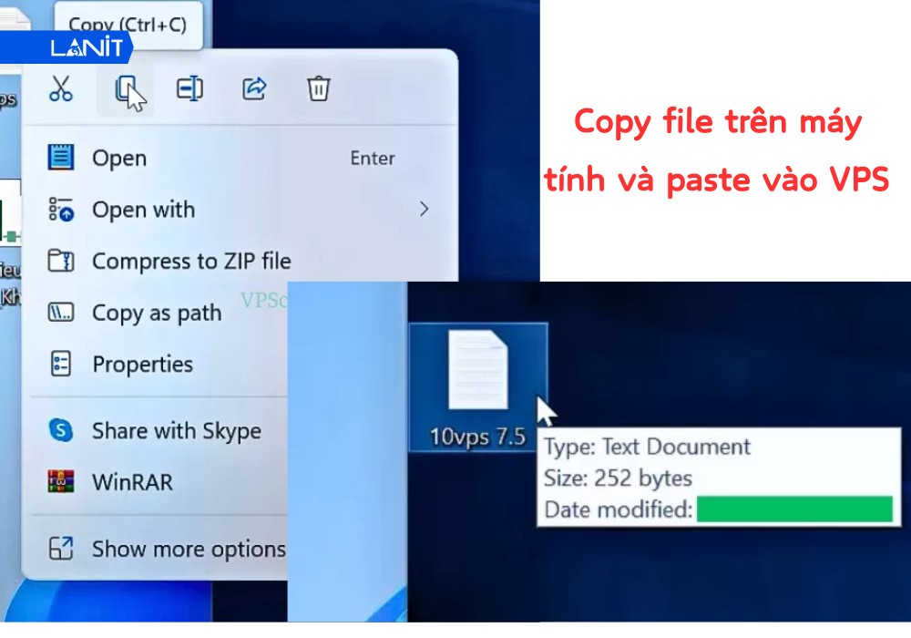 Cách chuyển dữ liệu (Copy/Paste) giữa máy tính và VPS