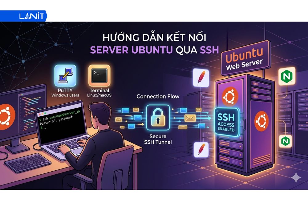 Kết nối Server Ubuntu qua SSH
