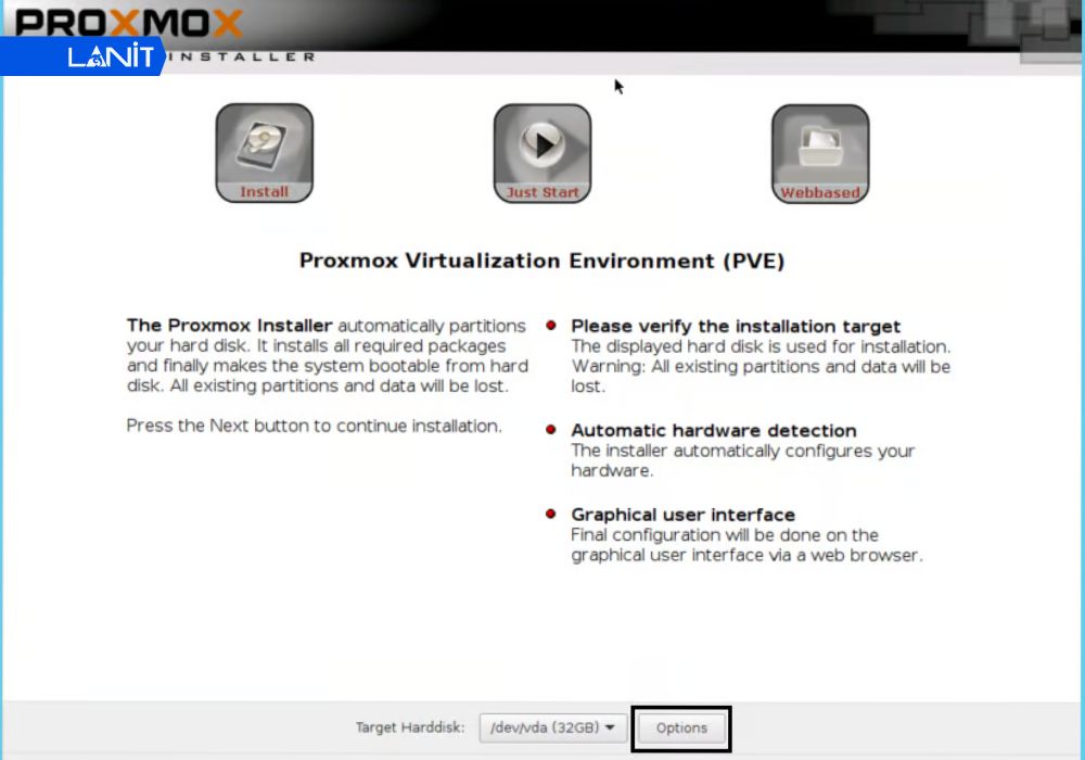 Ph&acirc;n v&ugrave;ng ổ cứng v&agrave; chọn ph&acirc;n v&ugrave;ng c&agrave;i đặt