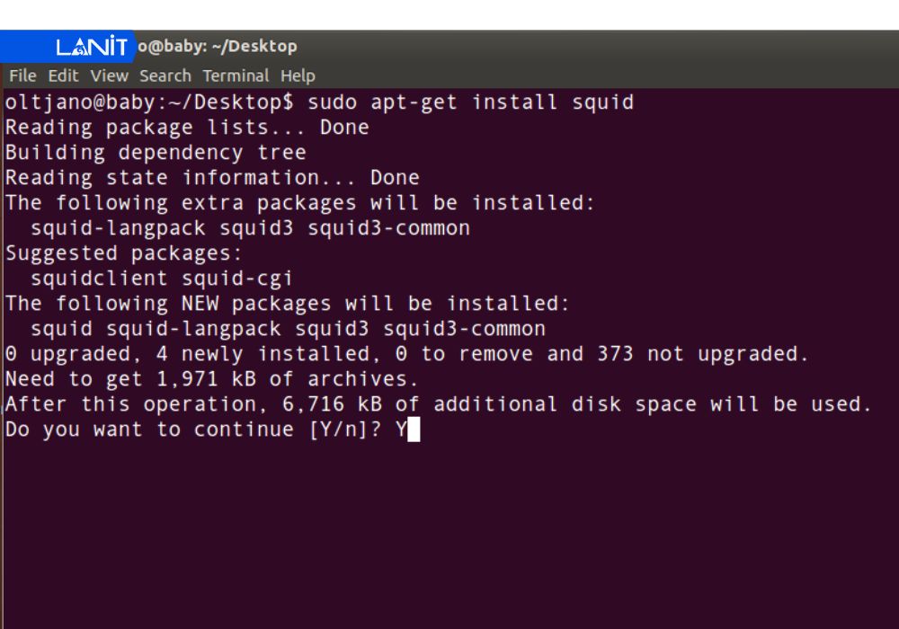 C&agrave;i đặt Squid tr&ecirc;n Linux với c&acirc;u lệnh