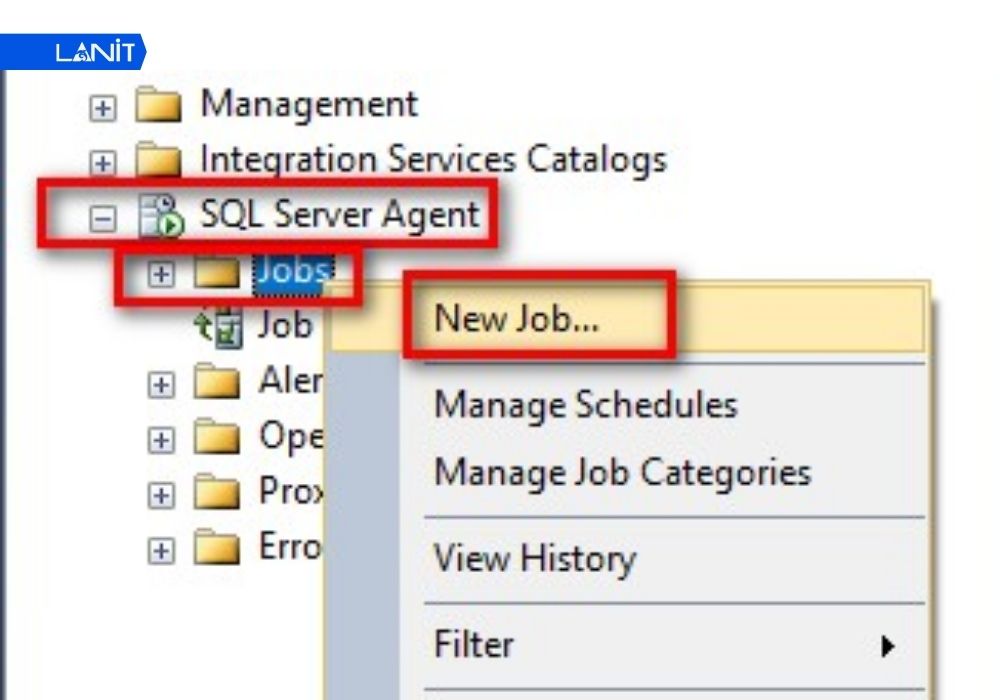 C&aacute;ch thiết lập SQL Server Agent Job