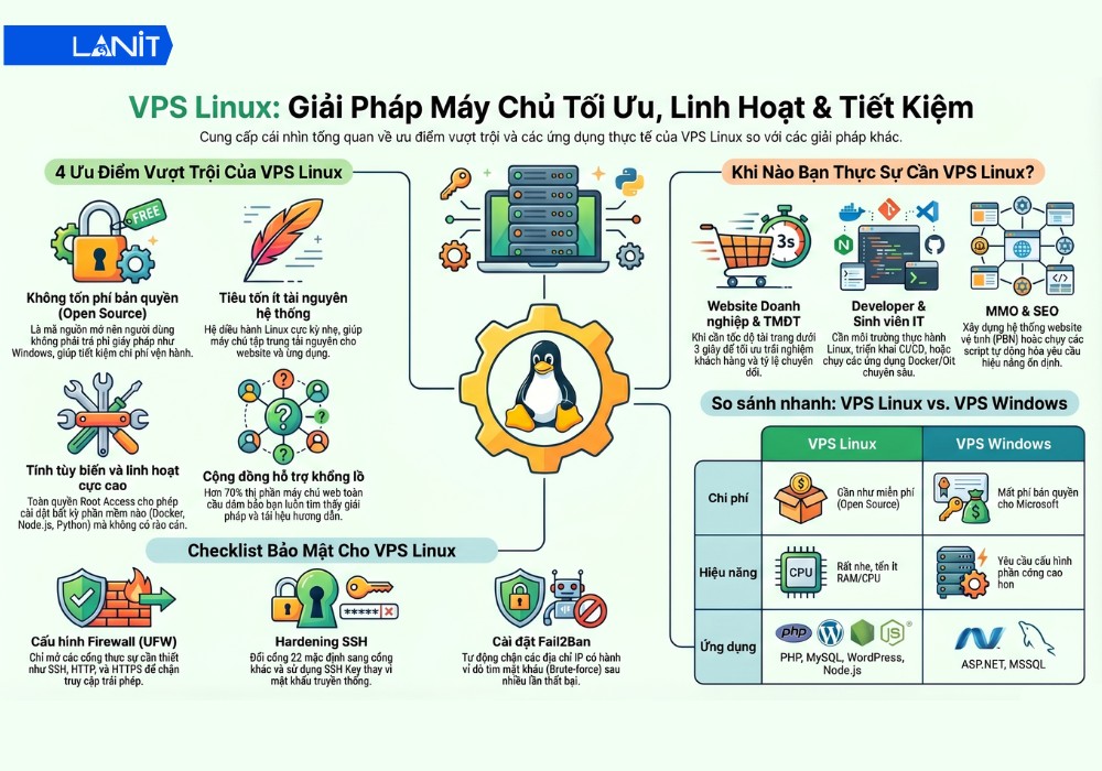 Tại sao nên chọn VPS Linux khi cần tiết kiệm chi phí?