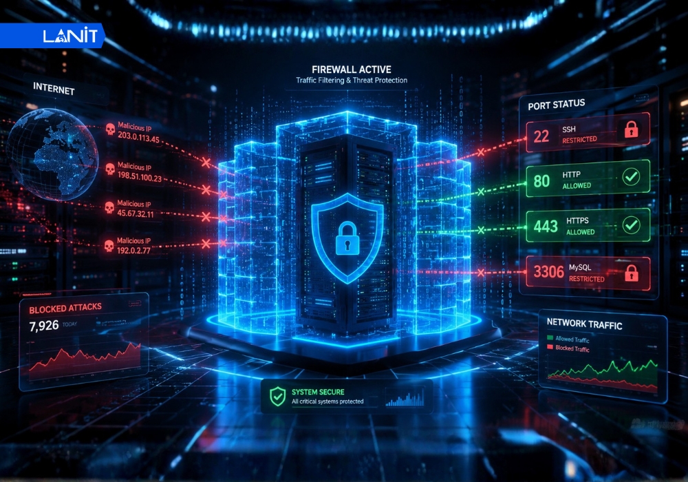 Cơ chế hoạt động của Port và Firewall