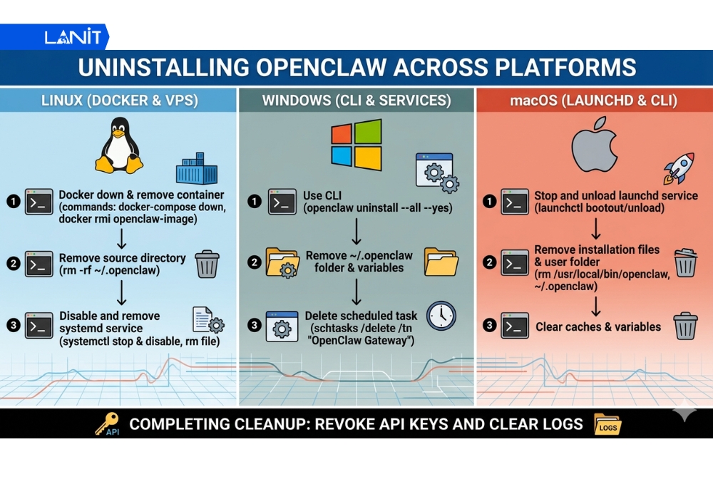 Hướng dẫn chi tiết c&aacute;ch gỡ c&agrave;i đặt OpenClaw