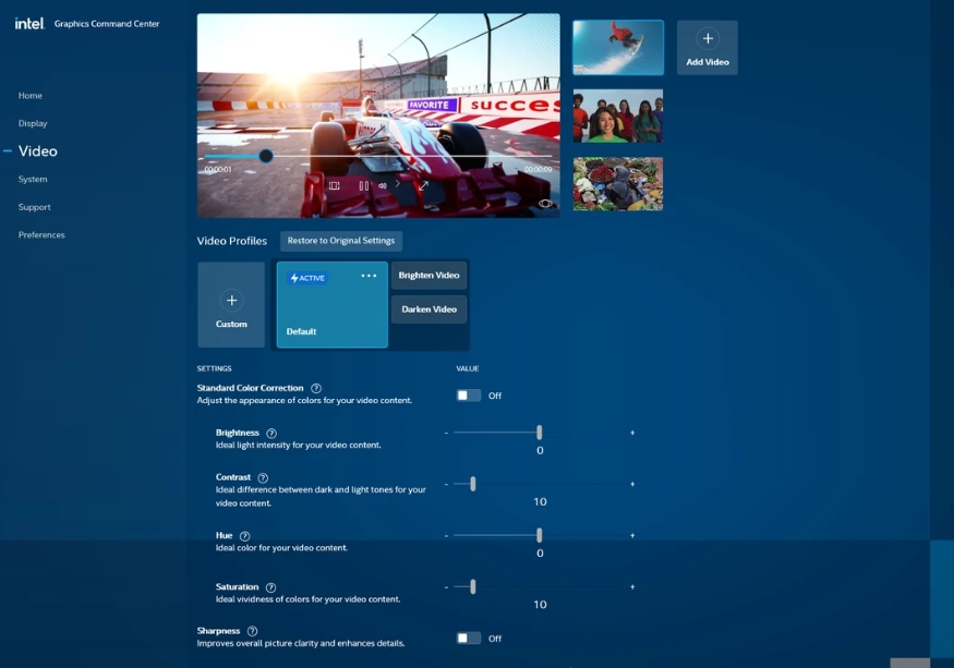 Intel Graphics Command Center