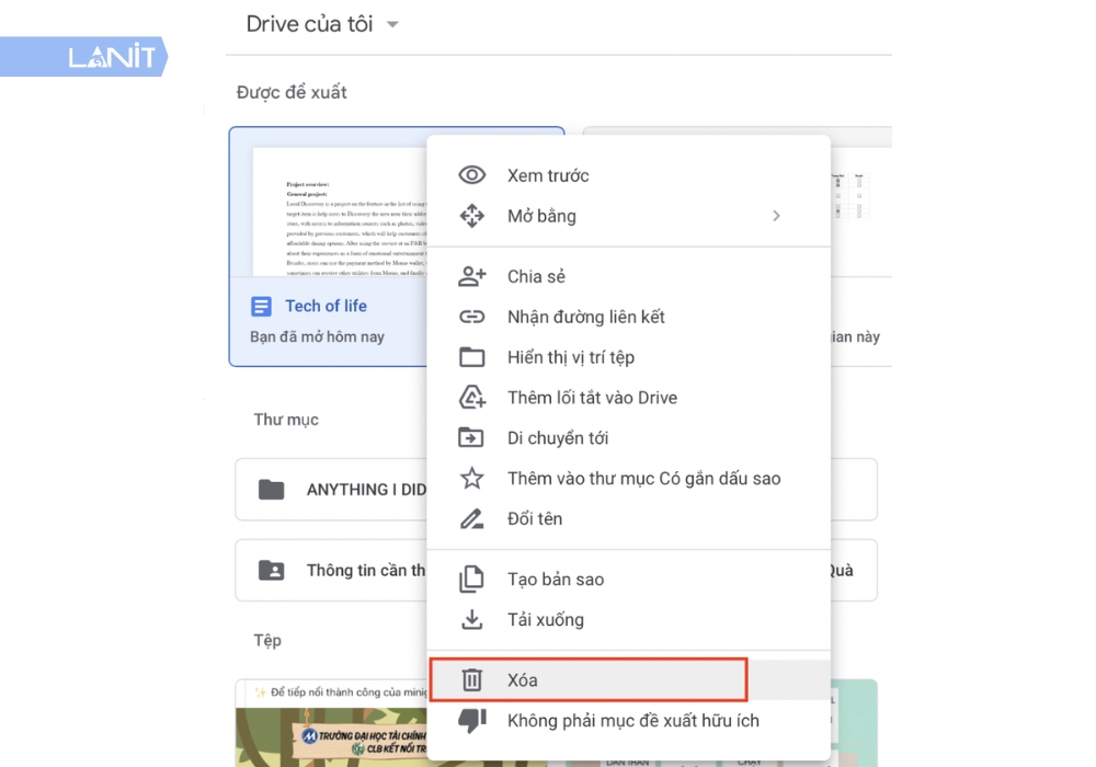 X&oacute;a một hoặc nhiều file thủ c&ocirc;ng