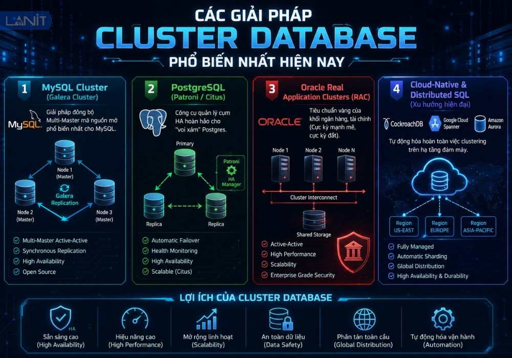 Cac Giai Phap Cluster Database Pho Bien Nhat Hien Nay