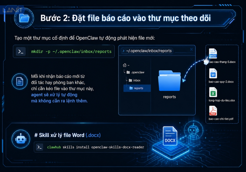 Dat File Bao Cao Vao Thu Muc Theo Doi