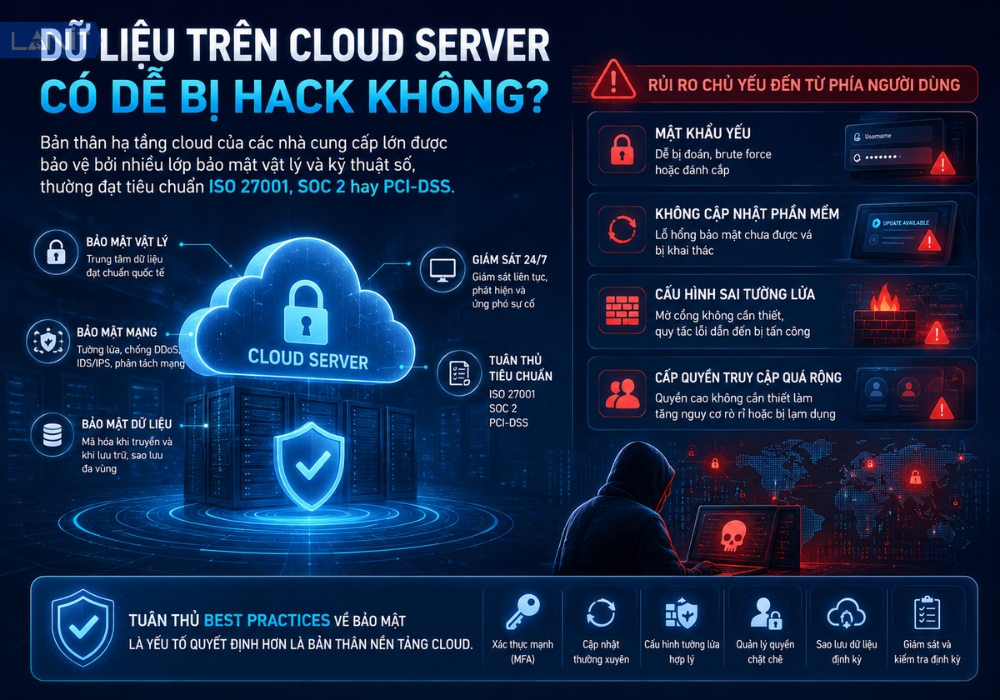 Du Lieu Tren Cloud Server Co De Bi Hack Khong