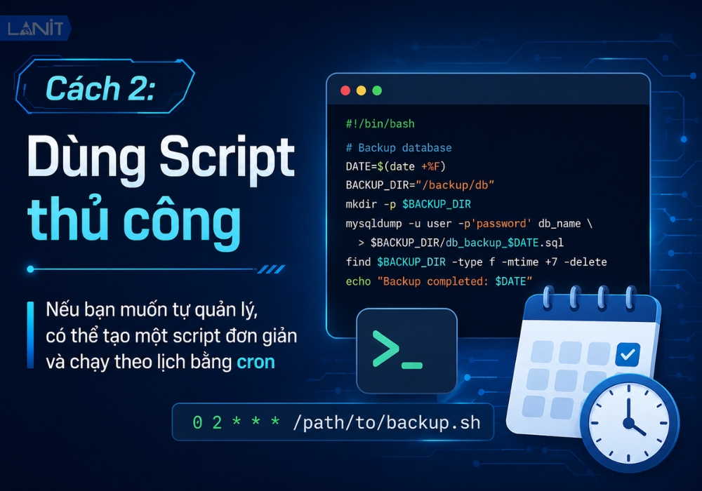 D&ugrave;ng Script thủ c&ocirc;ng