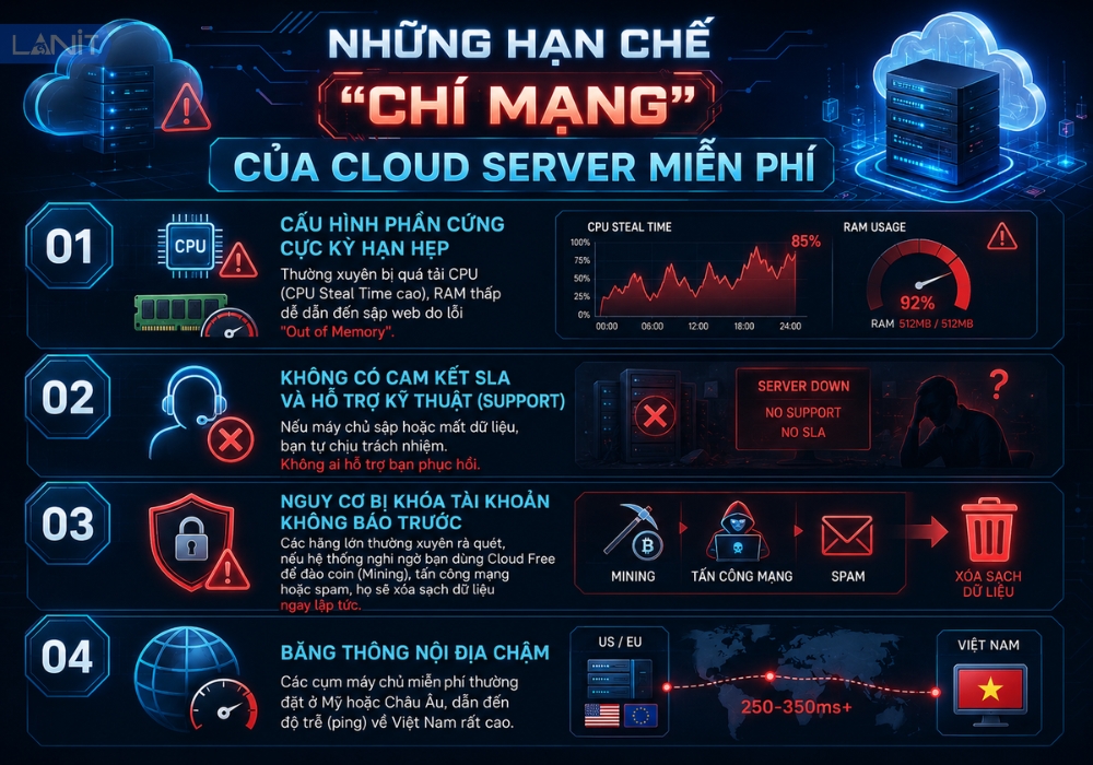 Nhung Han Che Chi Mang Cua Cloud Server Mien Phi